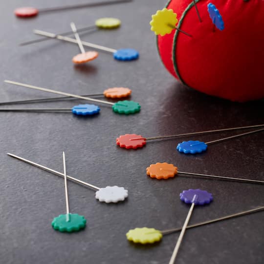 Loops & Threads™ Flat Flower Pins